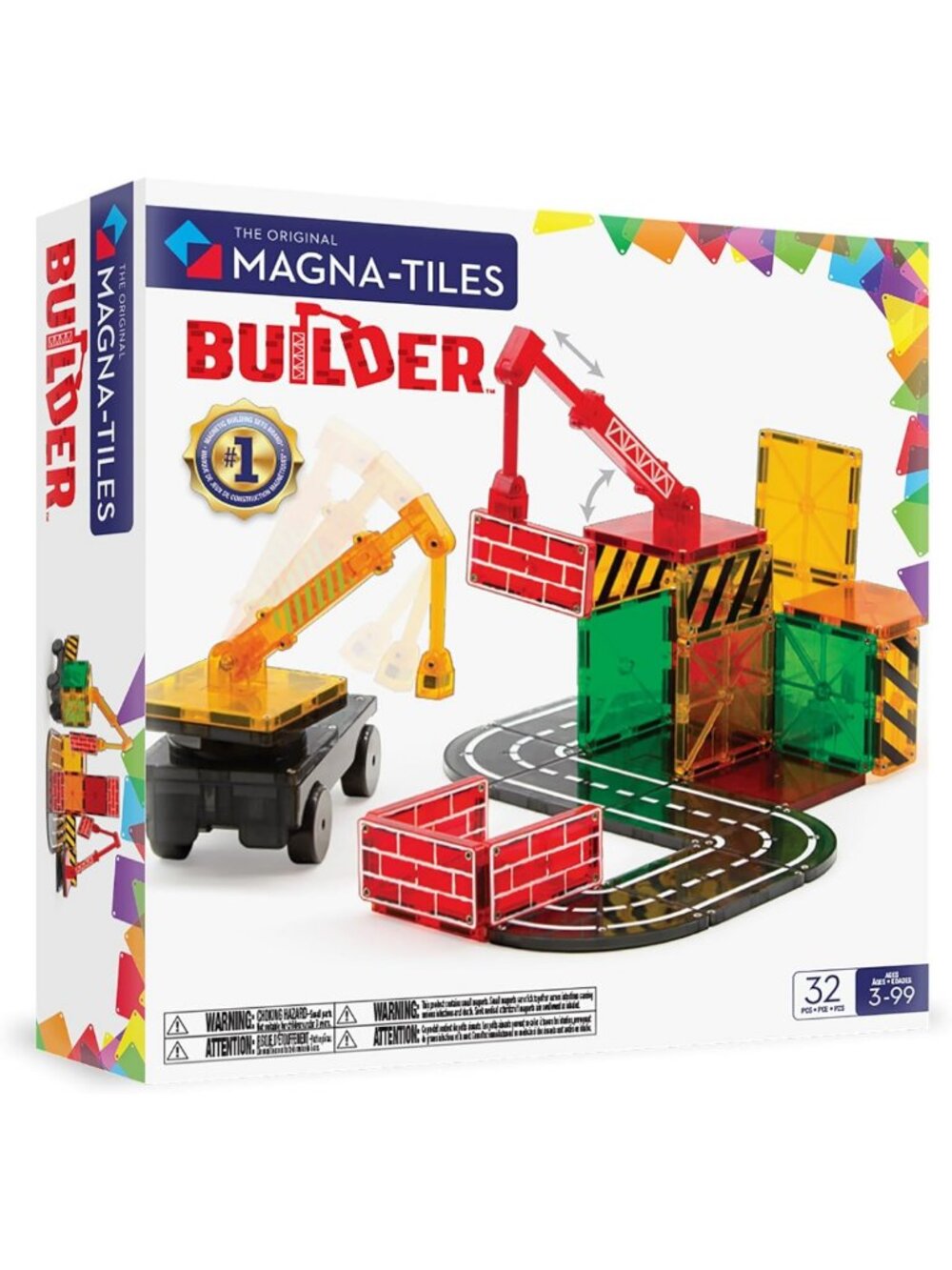 32-Piece Magnetic Building Set | Creative Construction Toy for Kids & Adults